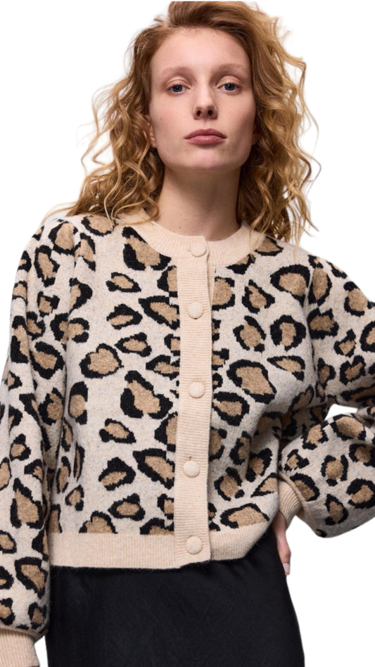 Cardigan leopard