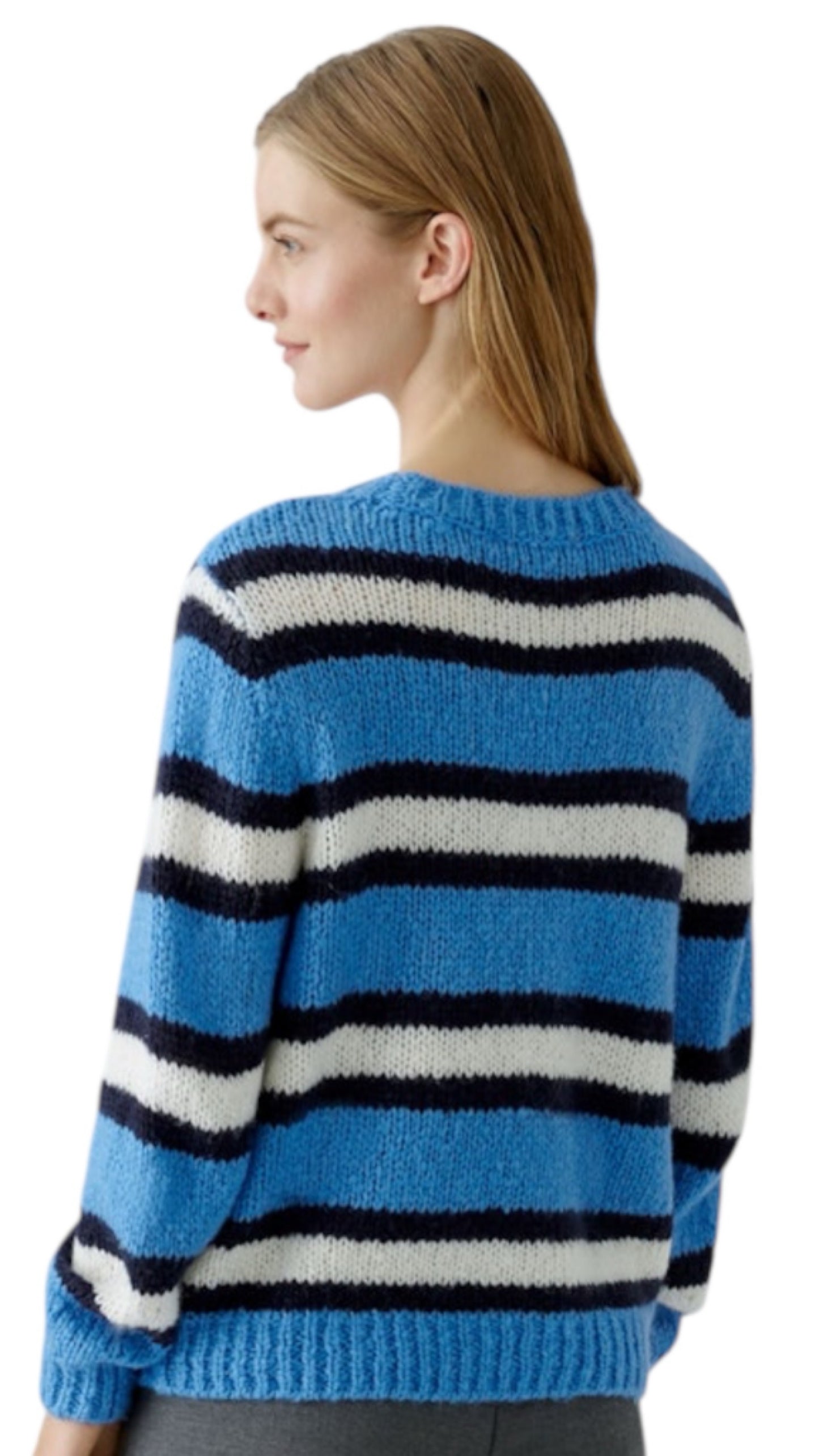 Pullover stripe blue Oui